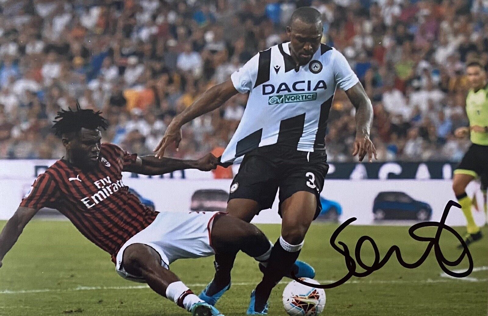 Samir Santos Hand Signed Udinese Calcio 6X4 Photo Poster painting 4