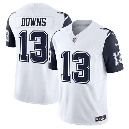 Youth Dallas Cowboys #13 Caleb Downs White 2026 NFL Draft Vapor F.U.S.E. Limited Jersey