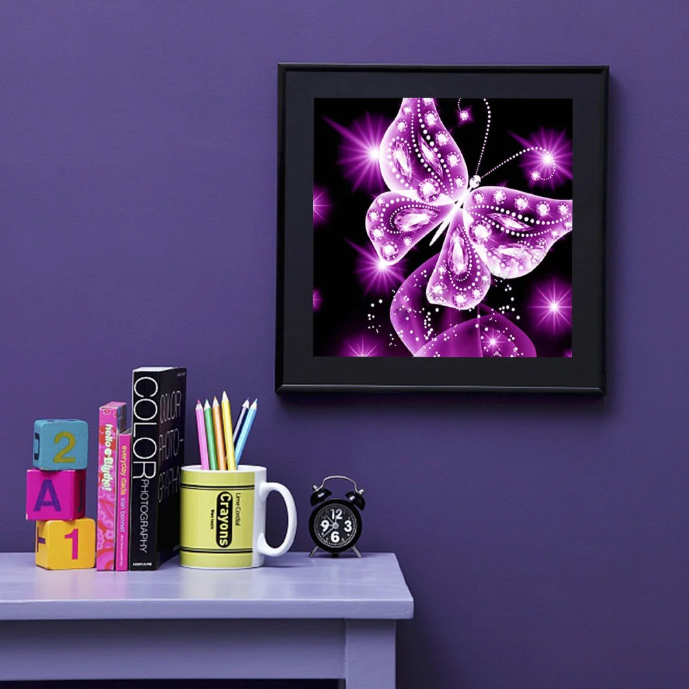 Diamond Painting - Full Round Drill - Butterfly(30*30cm)