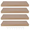 [US Local Warehouse] Set of 4 Wire Shelf Cover 0.32in Thick Removable Wire Rack Covers Easy To Clean and Install PVC Pantry Shelf Cover for Kitchen Pantrys Bathroom Office Shelving (43x20x3in)