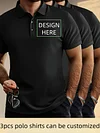 Polo shirt custom lapel short sleeve T-shirt Paul shirt tide company employees work clothes custom embroidery print