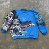 Stylish Street Lions Print Long-Sleeve Sweatshirt