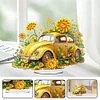 (US Only)Acrylic Special Shape Flowers Car Diamond Painting Desktop Ornaments for Office