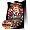 Bald Eagle 250 full DIY 5D rond drill dots diamant peintures arts illustr&eacute;s arts plastiques pour adultes/d&eacute;butants id&eacute;e cadeau d&eacute;coration murale maiso