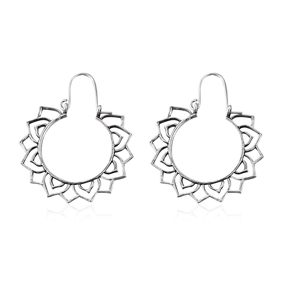 Hollow Rose Sun Earrings