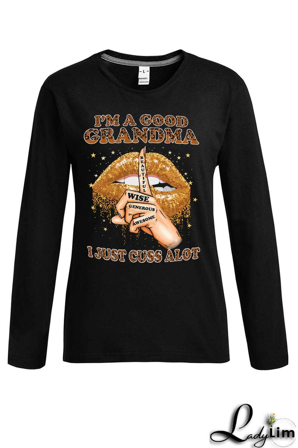 White Street Vintage Lips Printed Patchwork O Neck T-Shirts