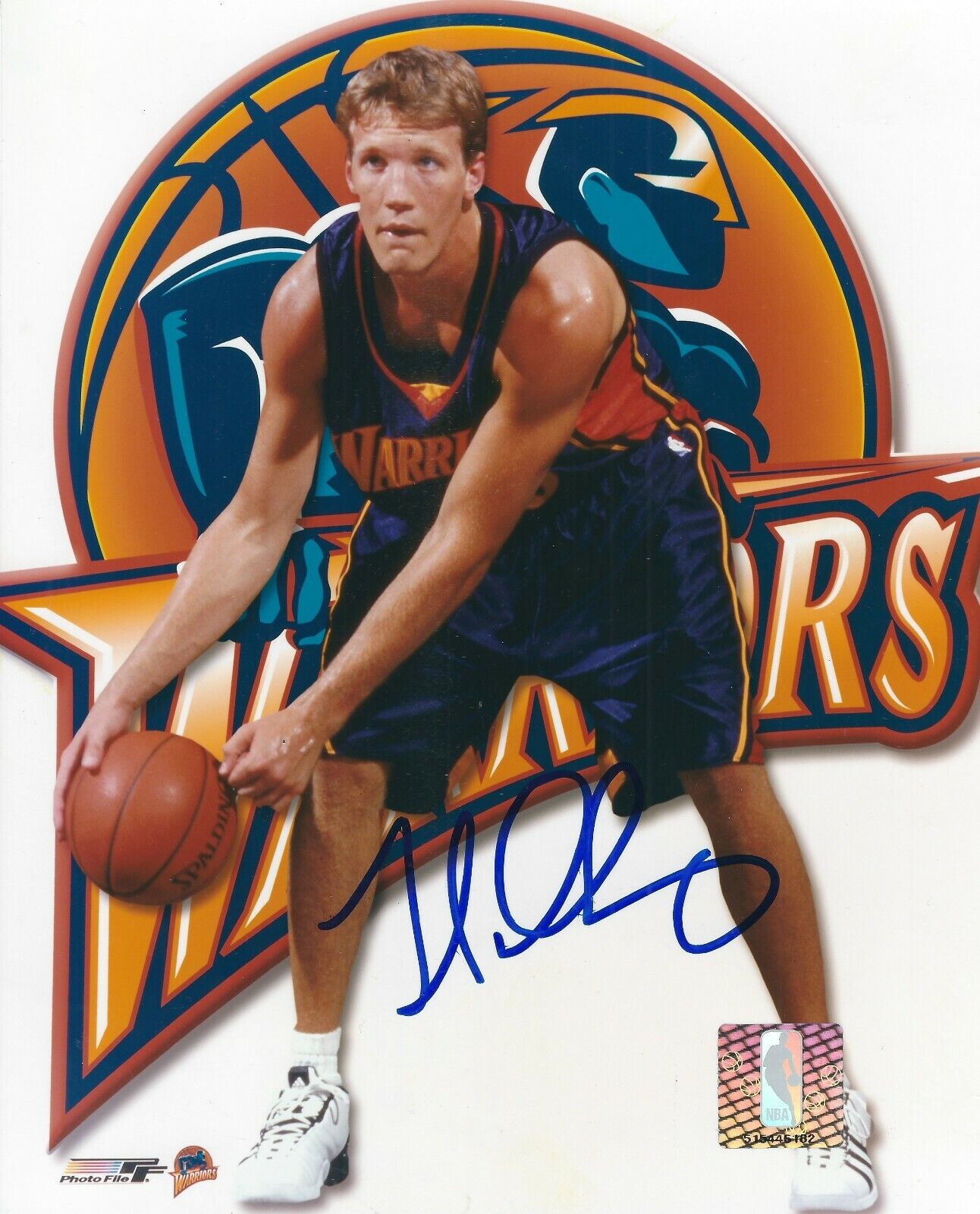 Signed 8x10 MIKE DUNLEAVY Golden State Warriors Autographed Photo Poster painting w/COA