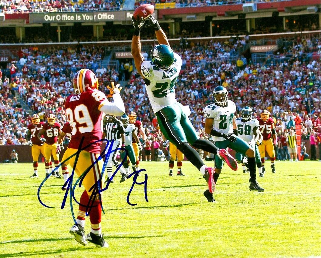 Autographed NATE ALLEN Philadelphia Eagles 8x10 Photo Poster painting w/COA