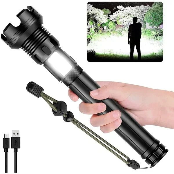 🎉 Hot sale💕LED Rechargeable Tactical Laser Flashlight