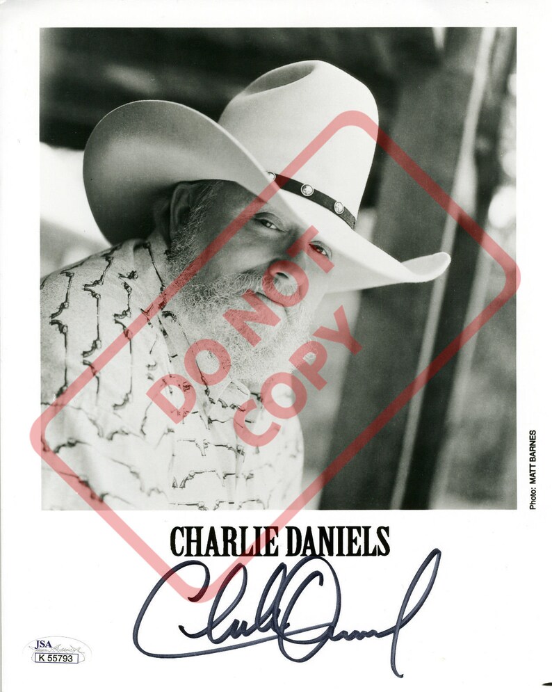 Charlie Daniels 8.5x11 Autographed Signed Reprint Photo Poster painting