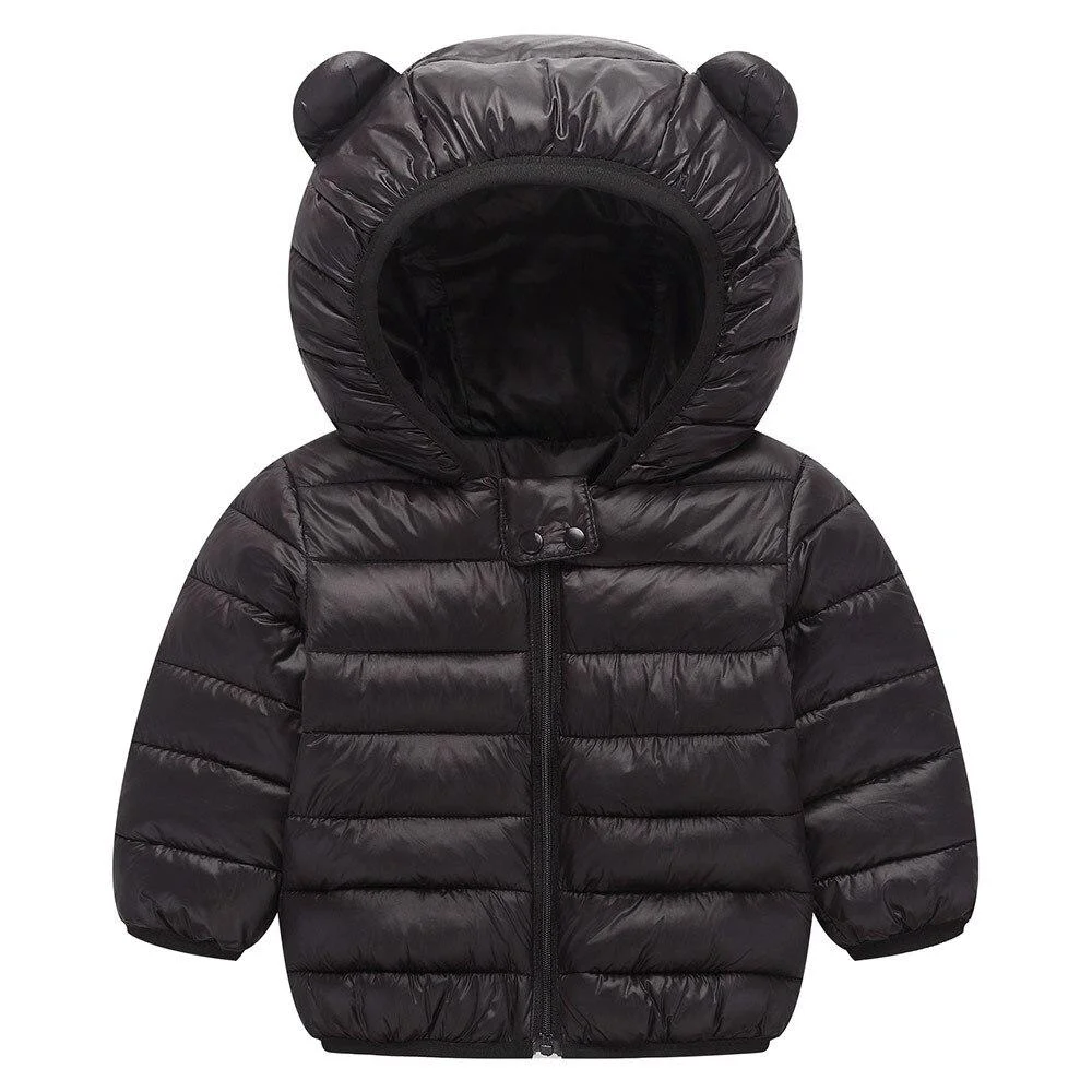 Baby Girls And Boys Down Jacket Winter Hooded Warm Coats For Boys Lovely Toddler Kids Clothes 1-5 Years Children Clothing