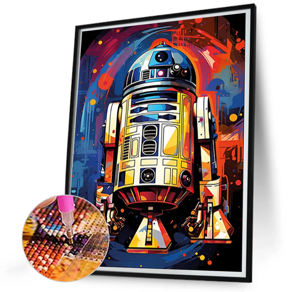 6pcs Diamond Painting - Full Round Drill - Star Wars(Canvas|30*40cm)