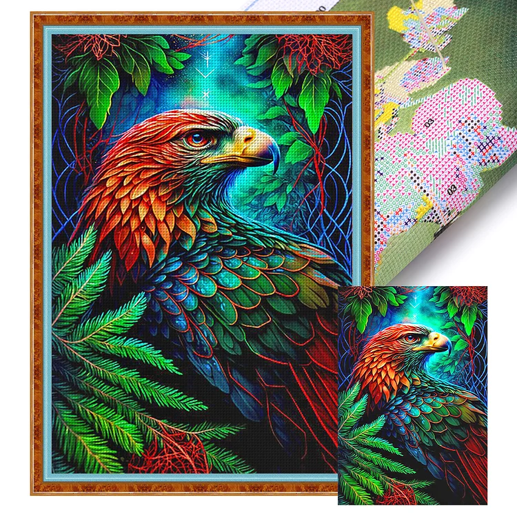 Jungle Eagle - Printed Cross Stitch 11CT 40*60CM