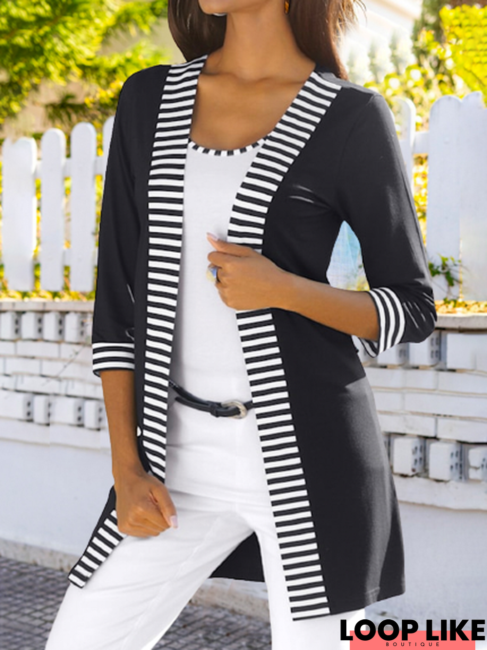 Casual Others Striped Other Coat