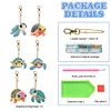 6Pcs DIY Diamond Painting Sea Turtle Keychain
