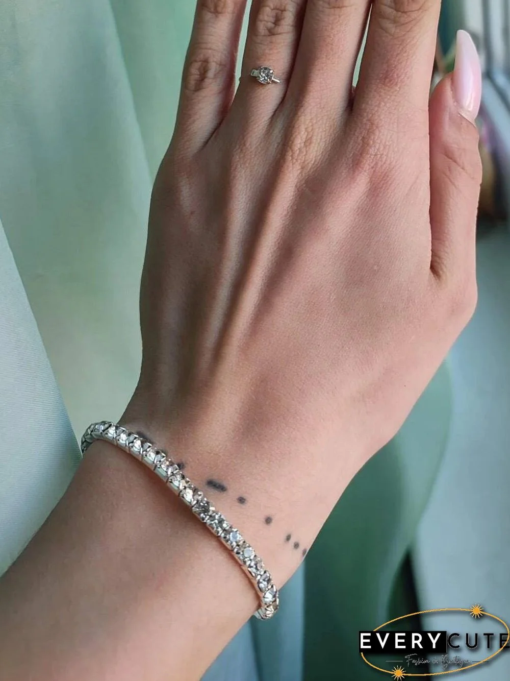 1-5 Row Full Drill Stretch Bracelet Party Bracelet