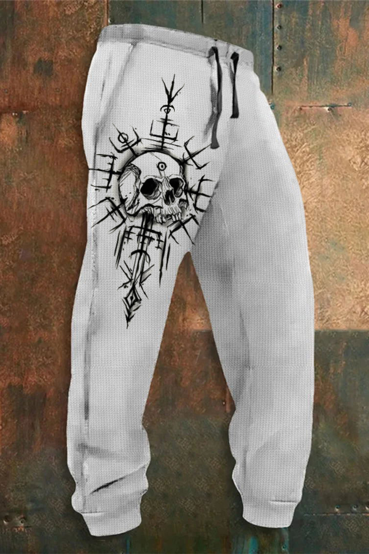 Viking Skull Printed Lounge Pants