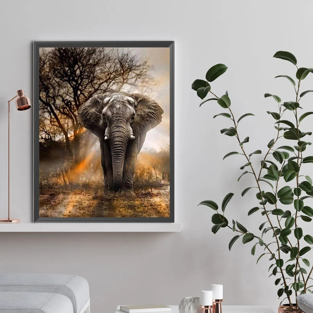 Diamond Painting - Full Round Drill - Elephant(Canvas|30*40cm)