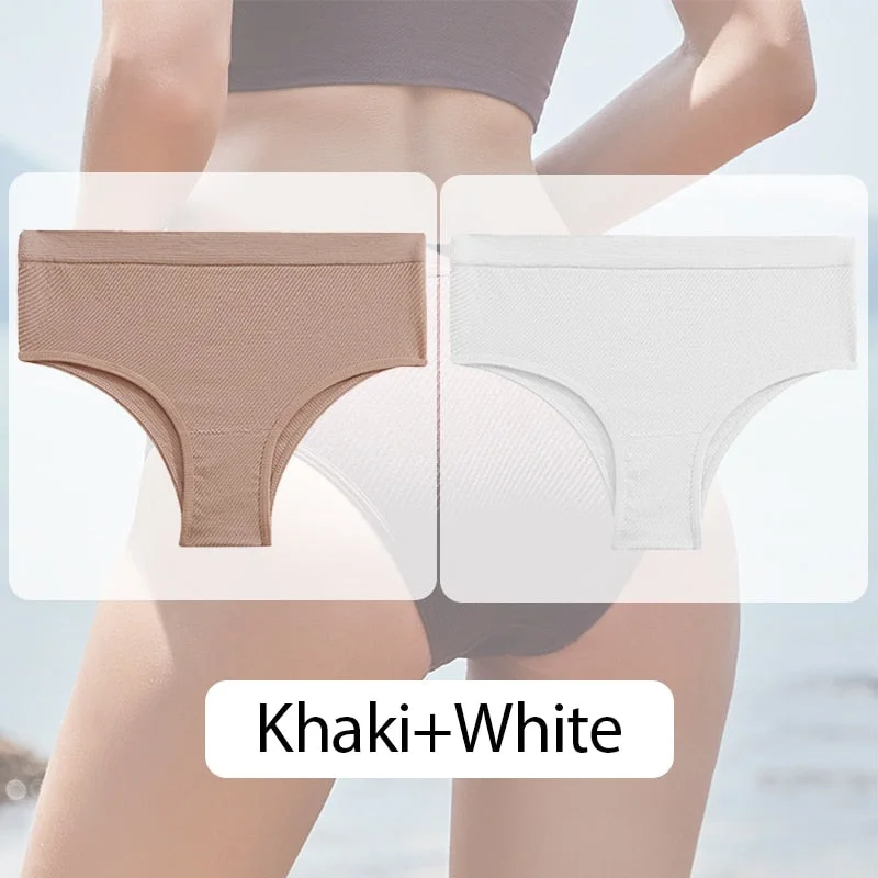 FINETOO Women Seamless Panties M-XL Low Waist Briefs Ladies Comfortable Underpants Sexy Girls Underwear Female Lingerie 6 Colors