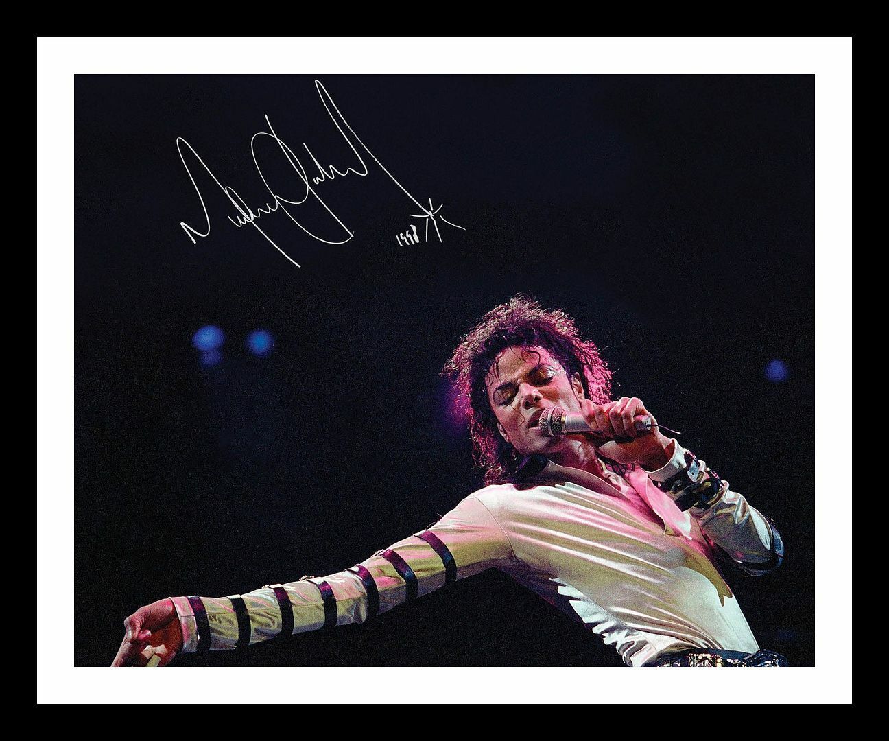 Michael Jackson Autograph Signed & Framed Photo Poster painting 1