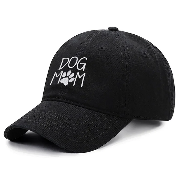 Dog Mom Embroidery Cotton Men Baseball CapWomen Hat Sport Visors Snapback Cap Sun Hat Breathable Outdoor Dropshipping