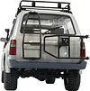 AMK 1/10 RC Crawler Car Land Cruiser LC80 ABS Interior Body Mount Roof Rack Bull Bar Bumper Snorkel LED Lights for SCX10 TRX4 Redcat (Vent Visor)