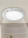 Rechargeable Ceiling Light with Remote Control Motion Sensor Battery Operated Lights for Shower Pantry Shed Hallway Porch Garage Stairs