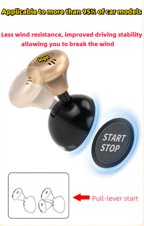 Metal One-touch Start Rocker Ball Car Button Key Protection Cover