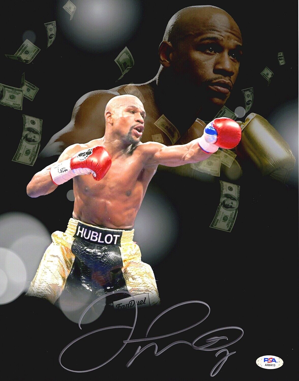 Floyd Mayweather Jr. Signed - Autographed Boxing 11x14 inch Photo Poster painting + PSA/DNA COA