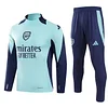 2024/2025 Arsenal Half-Pull Training Suit Royal Football Shirt 1:1 Thai Quality