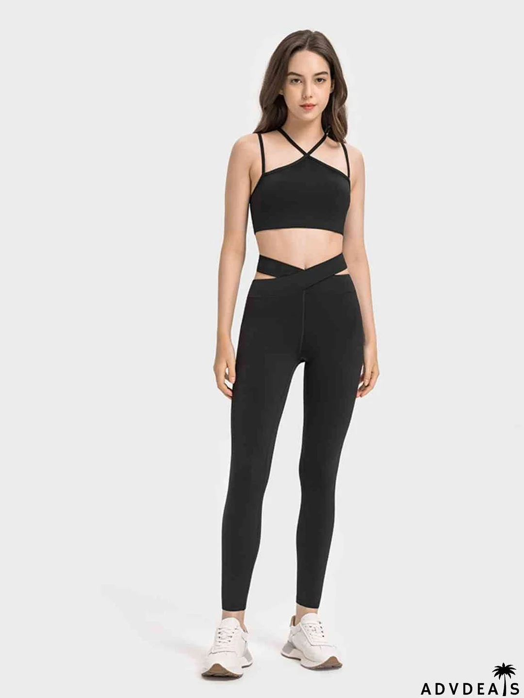 Double-Strap Cropped Sports Cami