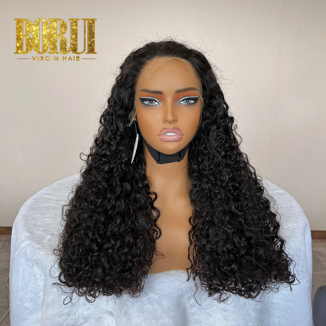 12A 250% Density Water Wave 5X5/13X4/13X6 HD lace Wig Pre Plucked and Bleached Knot 