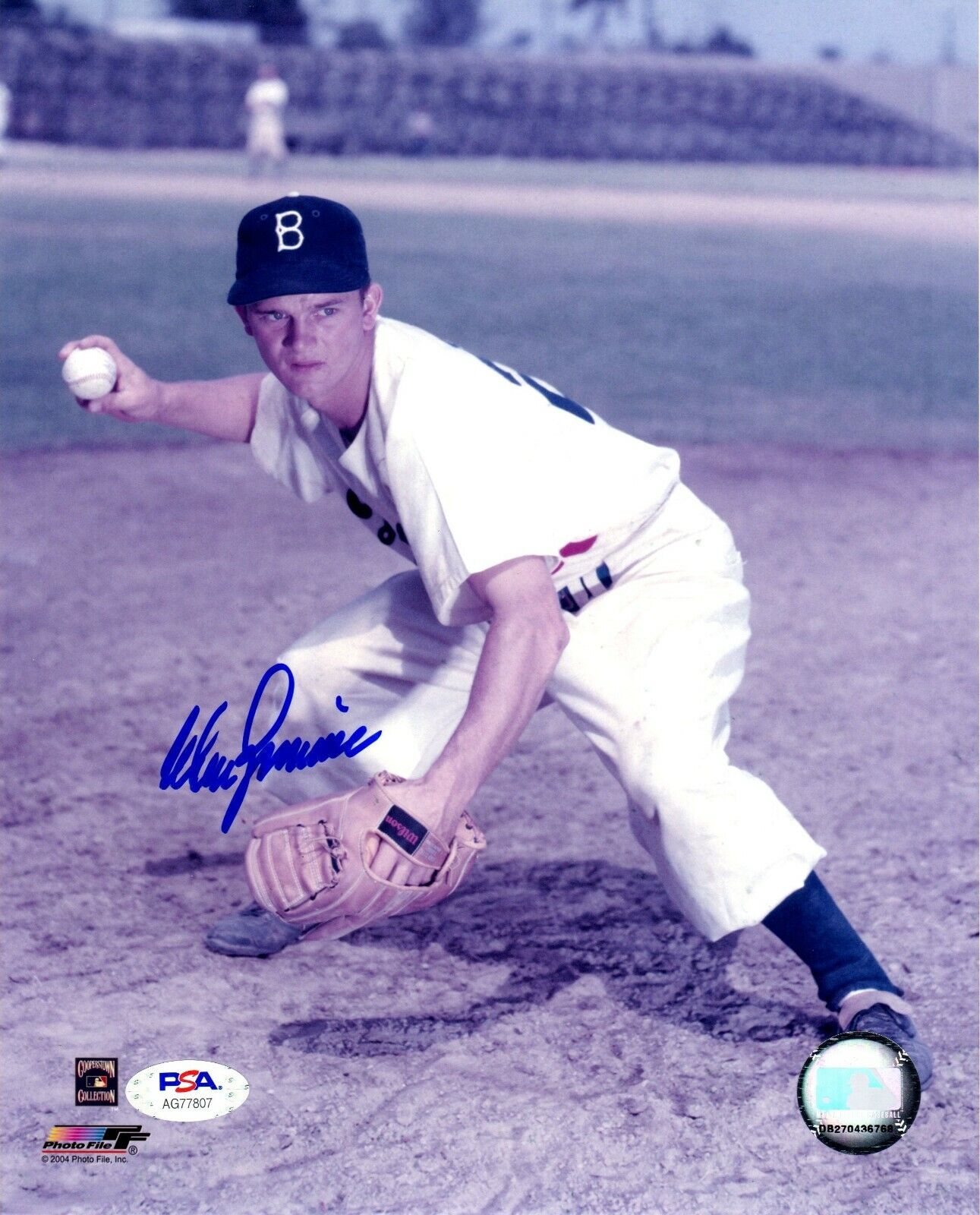 Don Zimmer autographed signed 8x10 Photo Poster painting MLB Brooklyn Dodgers PSA COA