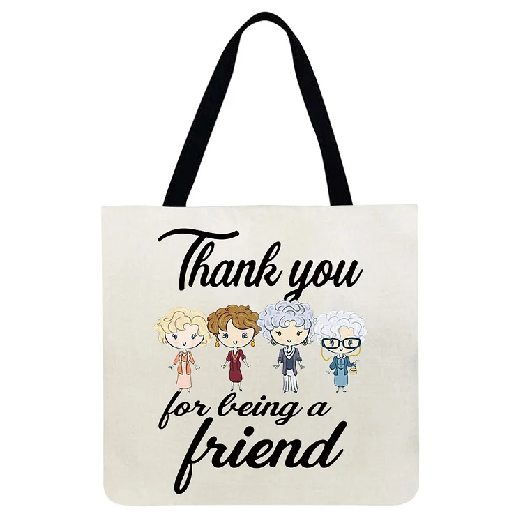Friend - Linen Tote Bag