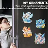 12PCS DIY Diamond Art Refrigerator Sticker Kits for Home Decor (Fairy)