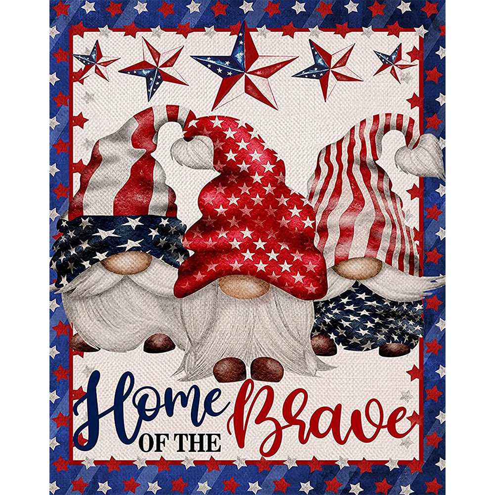 

Independence Day Gnome - 11CT Stamped Cross Stitch - 40*50CM, 501 Original