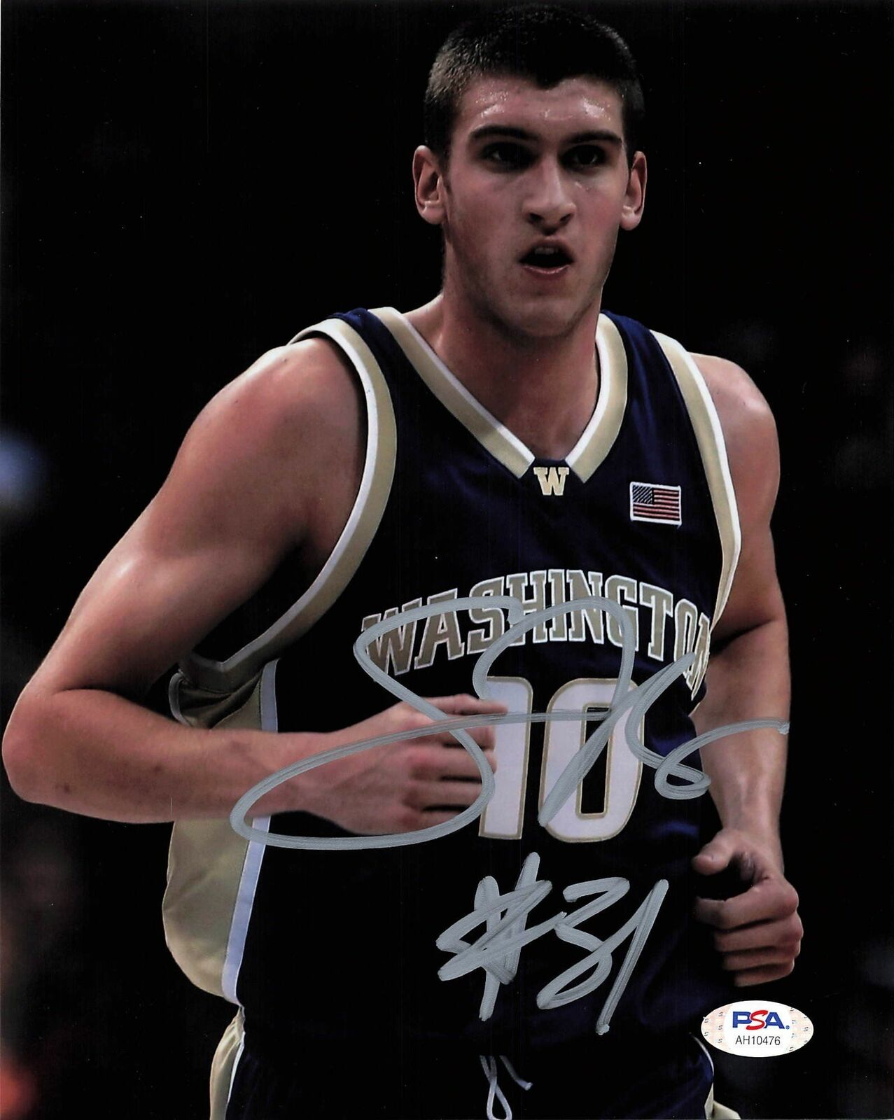 Spencer Hawes signed 8x10 Photo Poster painting PSA/DNA Washington Huskies Autographed