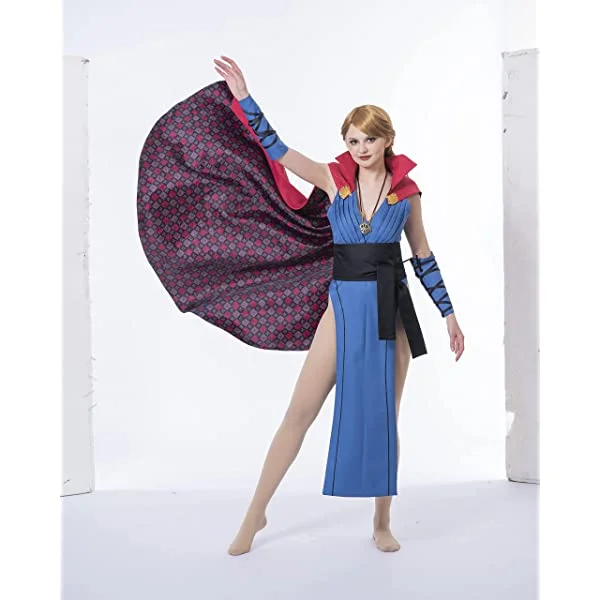 Dr Strange Cosplay Cloak Dress Super Hero Womens Costume Outfits