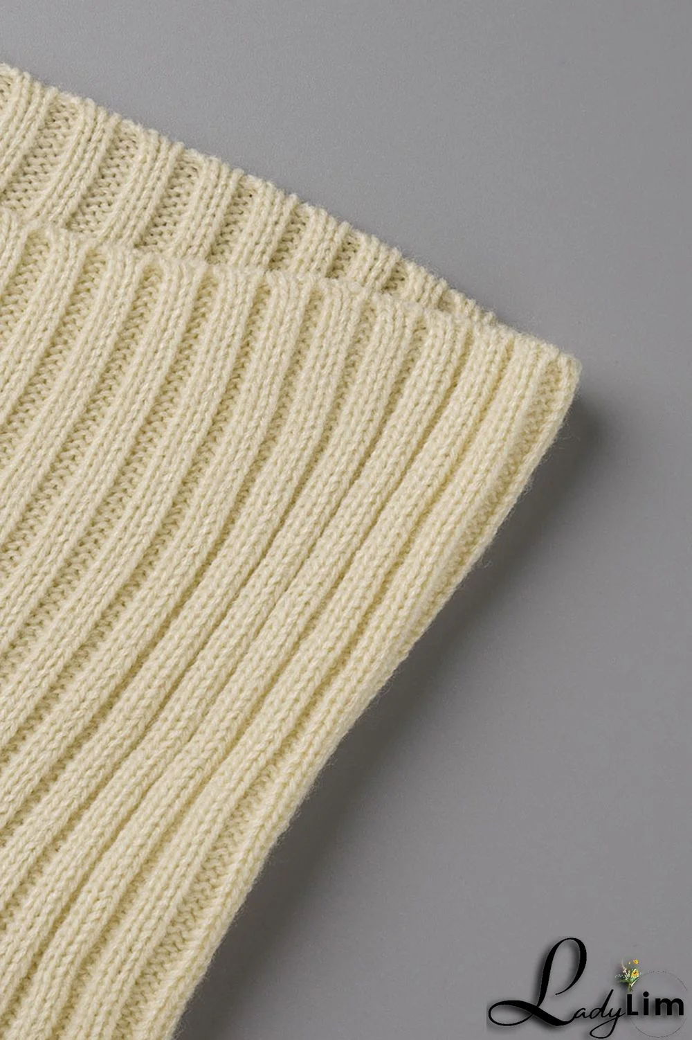 Apricot Sexy Solid Patchwork Backless Asymmetrical Turtleneck Tops