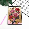 (US Local)Special Shaped Rose 50 Pages Diamond Painting Notebook for Adults Beginners