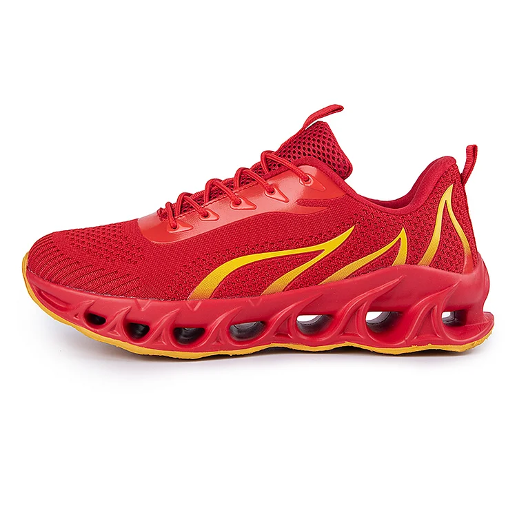 Metelo Men's Relieve Foot Pain Perfect Walking Shoes - Red
