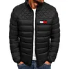 TOMMY HILFIGER&reg; Jaqueta masculina casual de inverno com gola recortada
