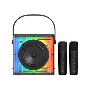 Colorful lights BT speaker + Wireless microphone