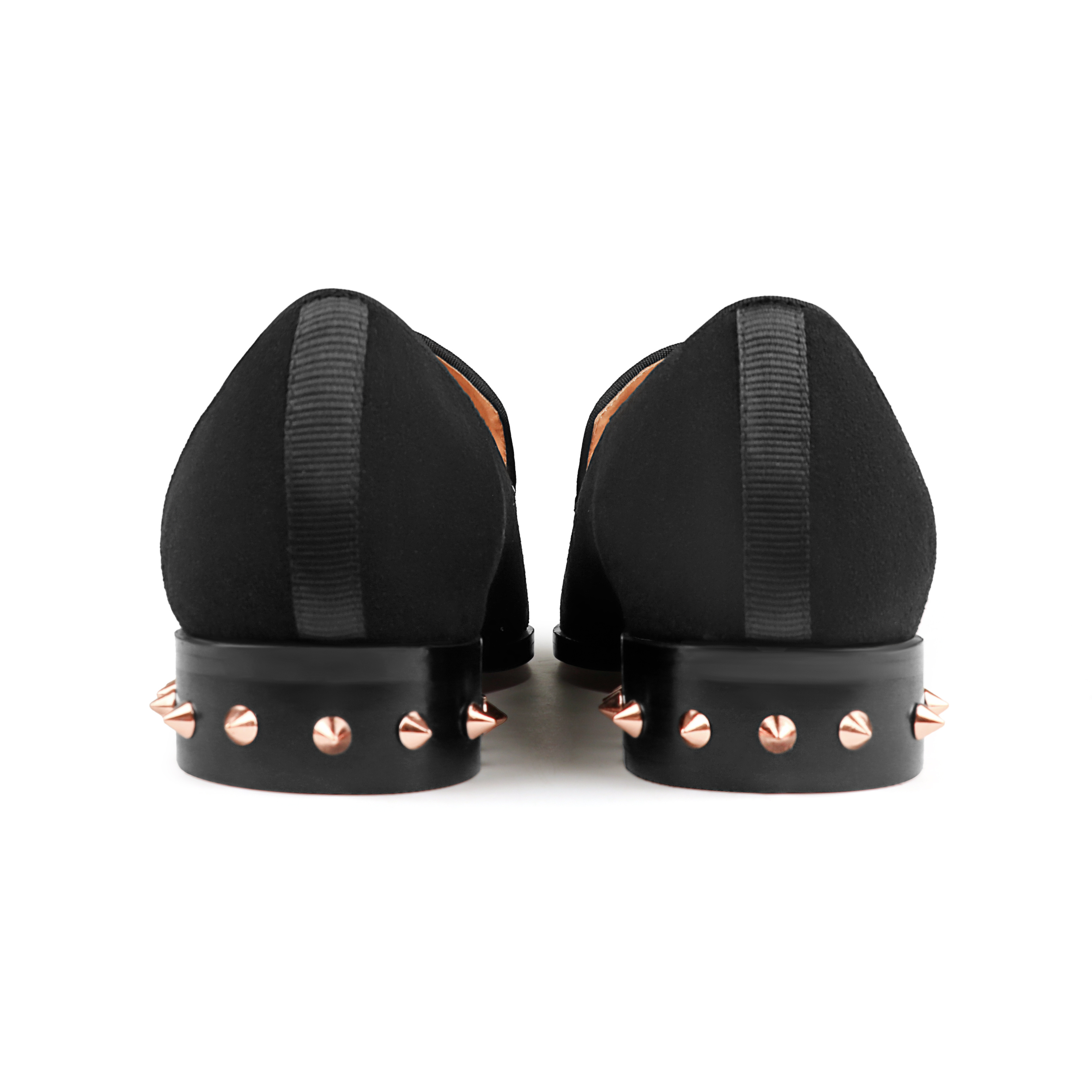 Merumote Gentleman's Oxford Red bottom Shoes Rivet Suede Party Wedding Banquet Shoes-MERUMOTE