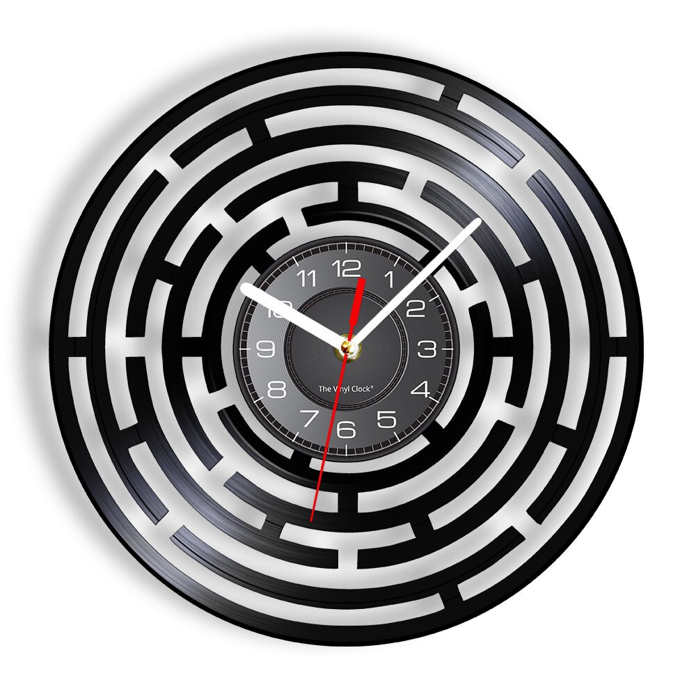 

Maze Art Black LP - Vinyl Record Wall Clock - Without LED, 501 Original