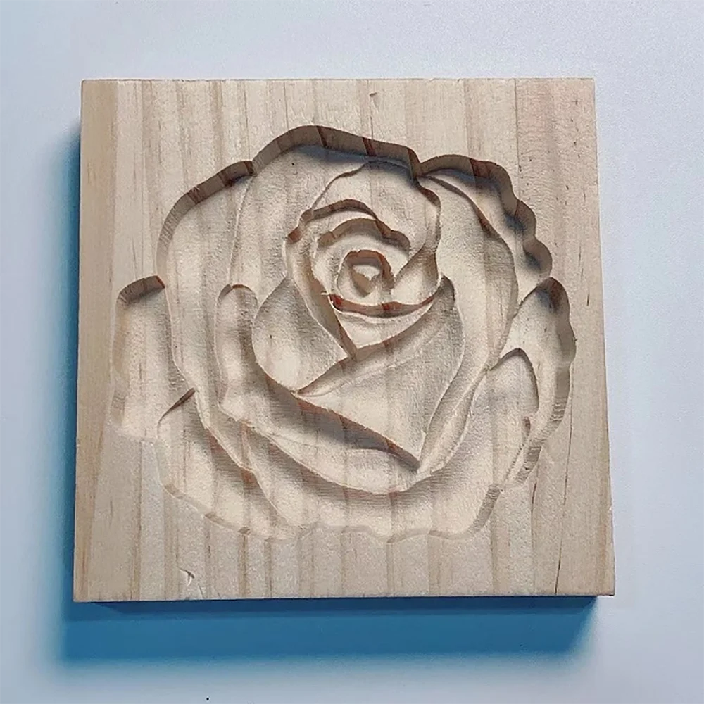 Purexcellent&trade; Household wooden rose cookie mold