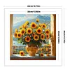 Sunflower Vase-11CT Stamped Cross Stitch 40*40cm/15.75*15.75in tapestrymarket