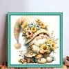 Floral Gnome Bead Embroidery Kit Pre-Printed Bead Cross stitch