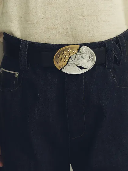 Silver Filled Knuckles Belt