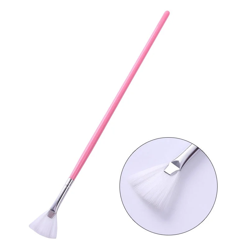 Nail Brush Shade Gradient Fan Brush Dust Remover Pen Pink Handle  Nail Art Tool UV Gel Darwing  Nail Art Tool